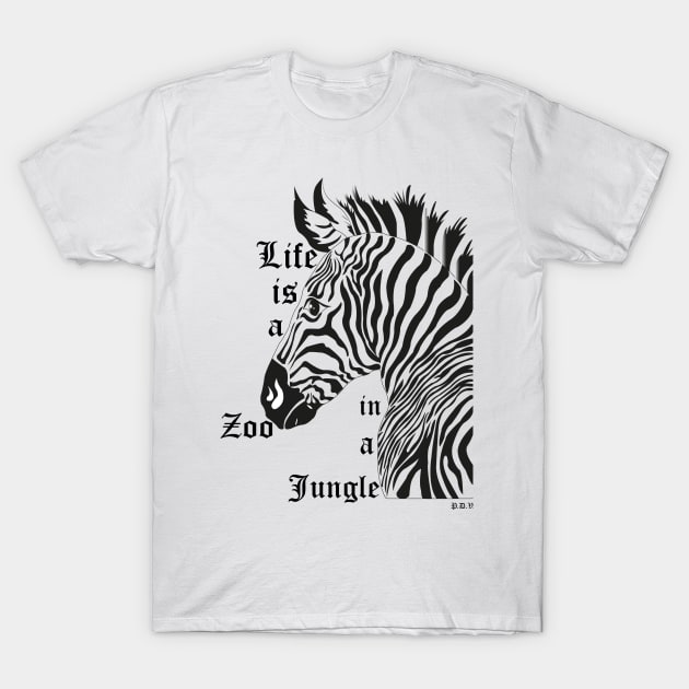 zebra T-Shirt by Rose International